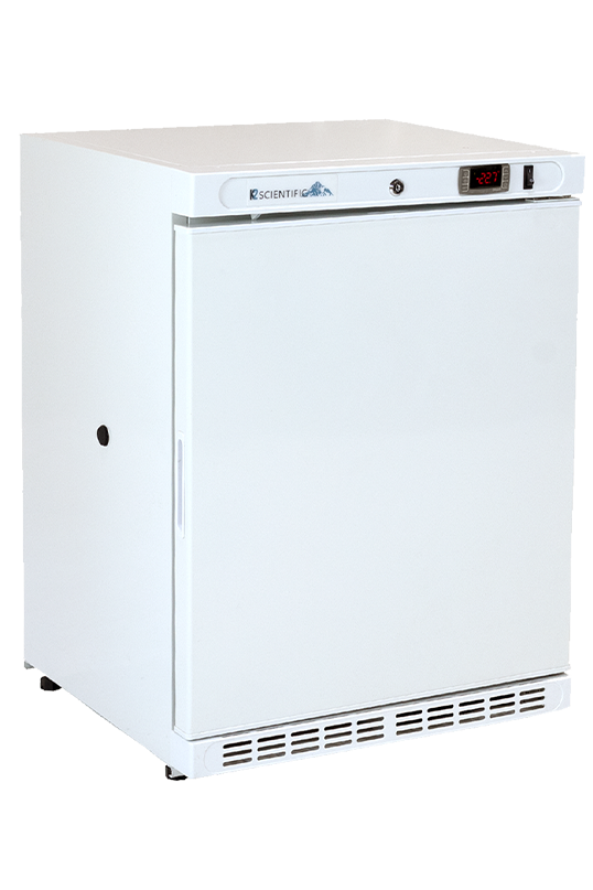 4 cubic foot undercounter solid door freezer