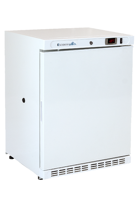 4 cubic foot undercounter solid door freezer