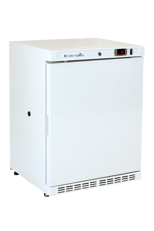 4 cubic foot undercounter solid door refrigerator