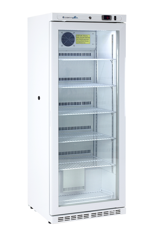 10 cubic foot upright glass door vaccine refrigerator