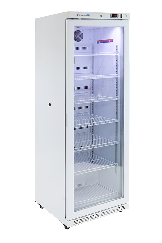 14 Cu. Ft. Glass Door Upright Medical Refrige K2 Scientific