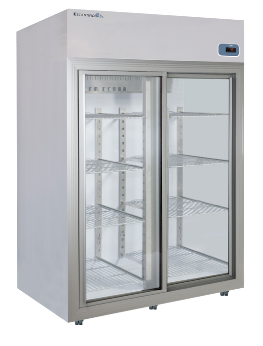 49 cu ft chromatography sliding glass door refrigerator