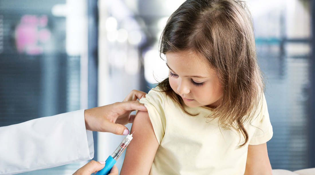 vaccines for children, child getting a shot