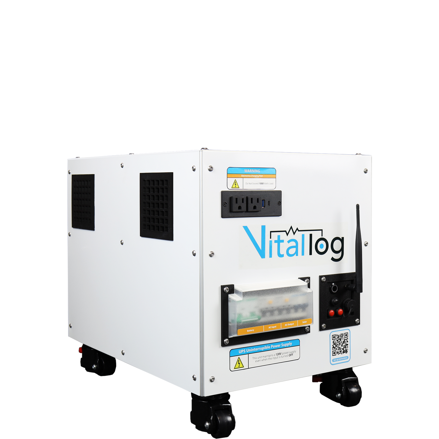 vital power supply battery backup system