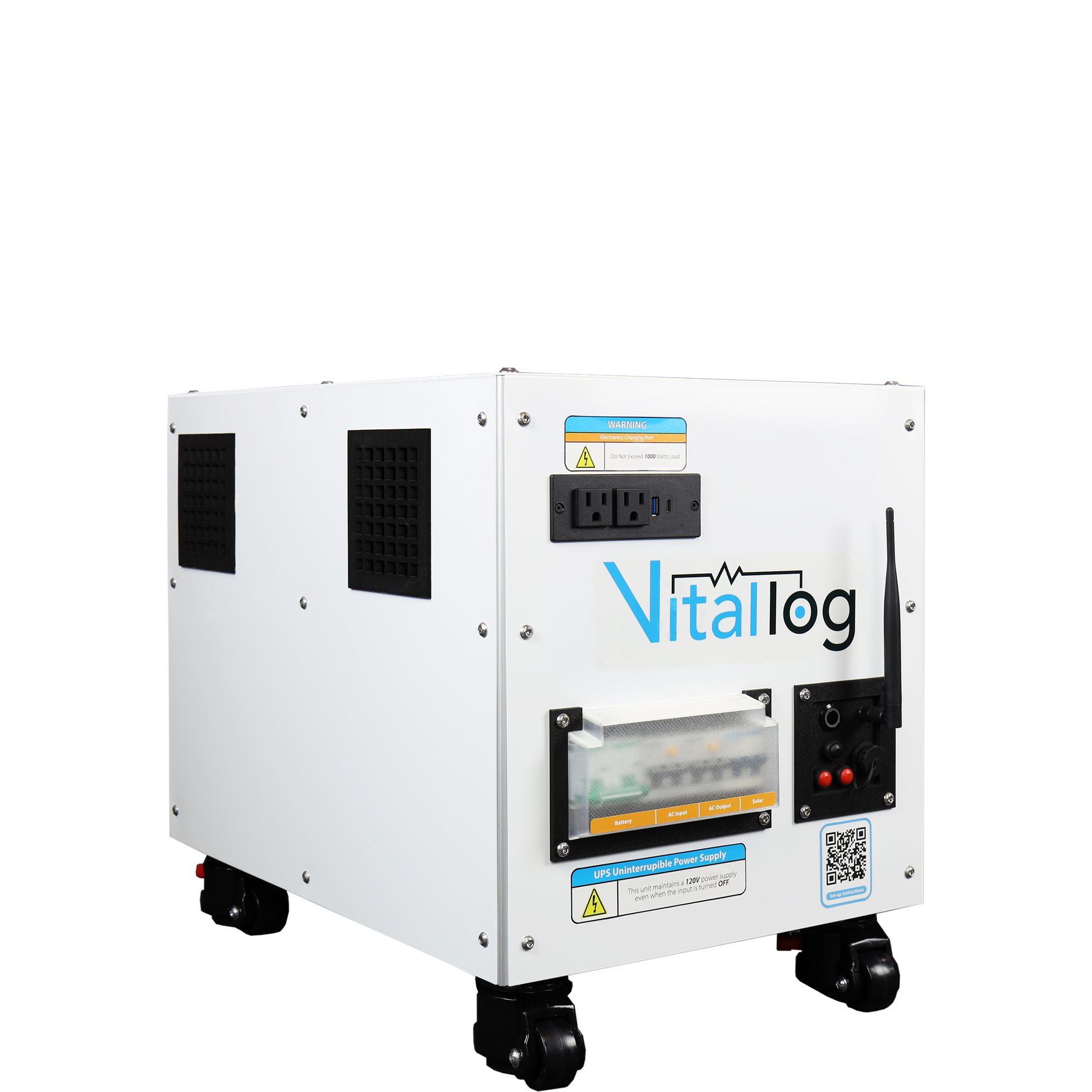 vital power supply battery backup system
