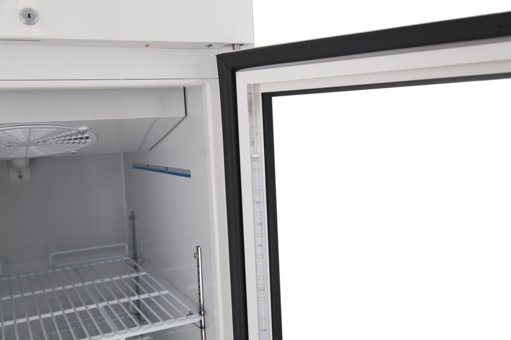 gaskets in the upright glass door refrigerator