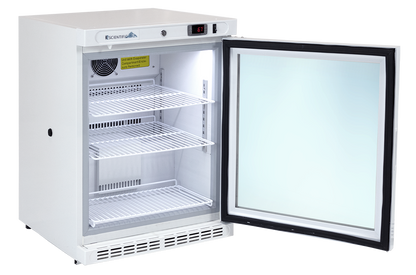 inside k204gdr undercounter lab refrigerator
