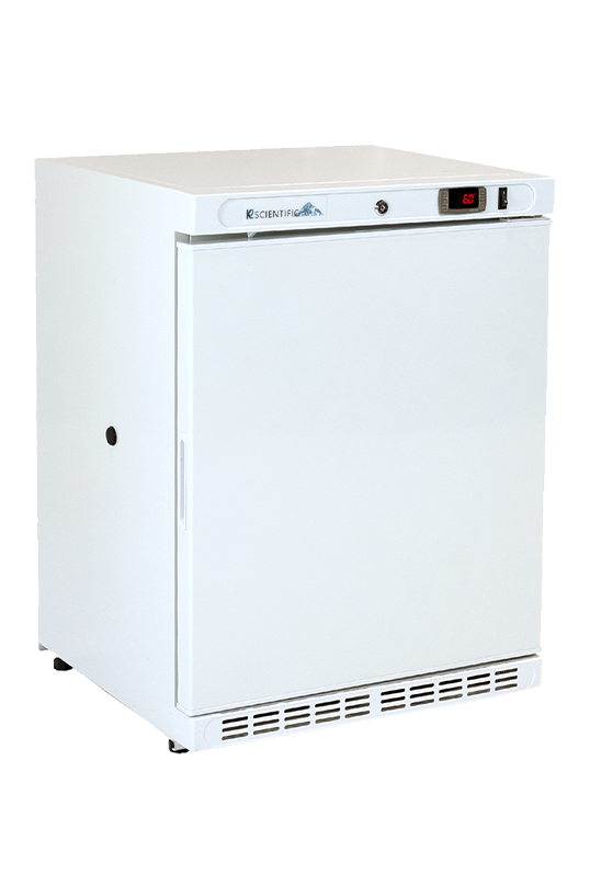 4 cubic foot undercounter solid door refrigerator 