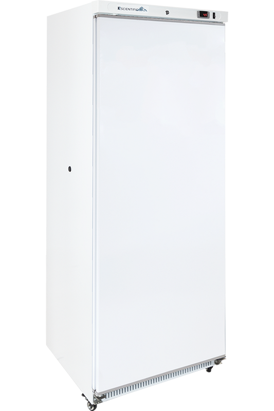 20 cubic foot upright solid door refrigerator