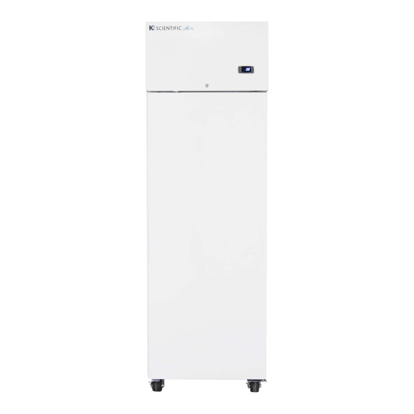 front view of the k222sdr refrigerator with casters