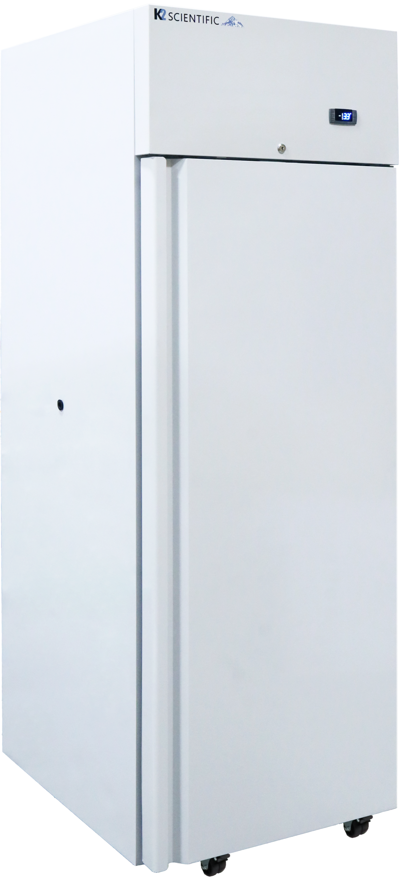 K2 scientific's 23 cu ft solid door upright freezer