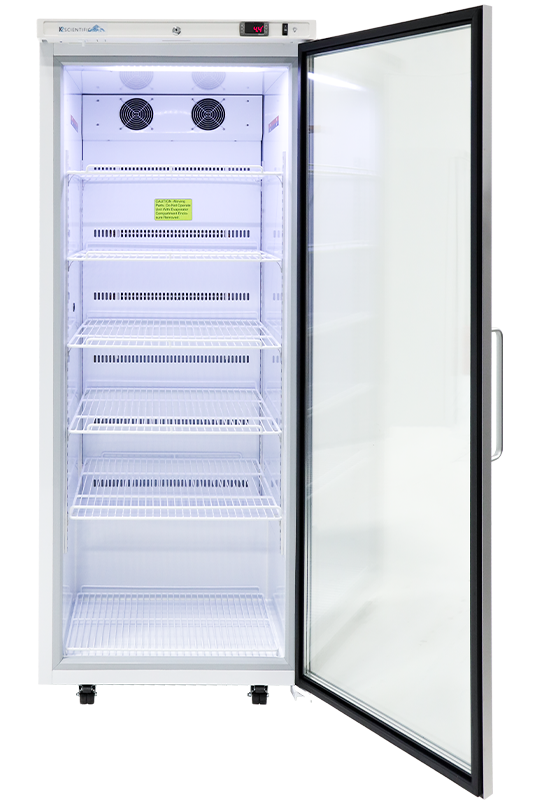 24 Cu. Ft. Glass Door Upright Refrigerator – K2 Scientific 24 Cu. Ft. Glass Door Upright Refrigerator – K2 Scientific