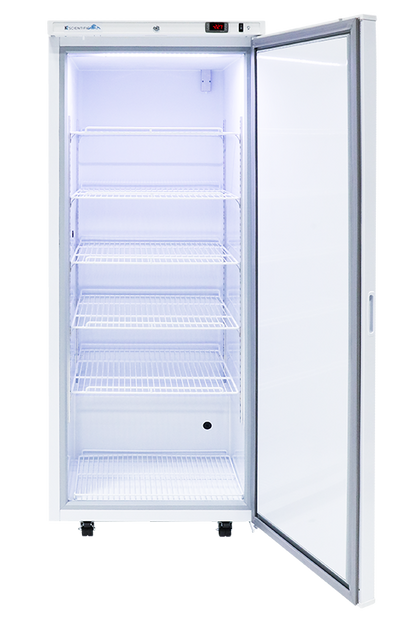 K224SDF lab freezer with the front open