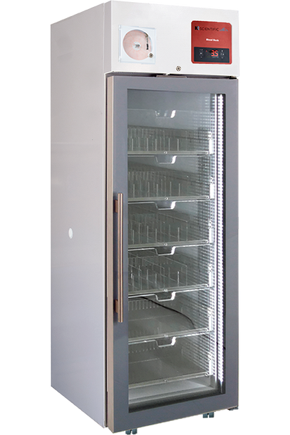 25 cu. ft. glass door blood bank refrigerator