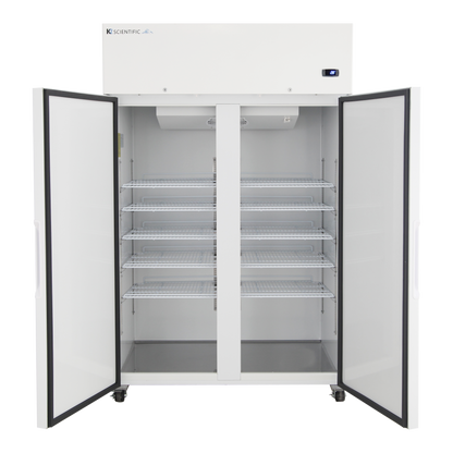 inside of the k247 refrigerator featuring 10 adjustable shelves