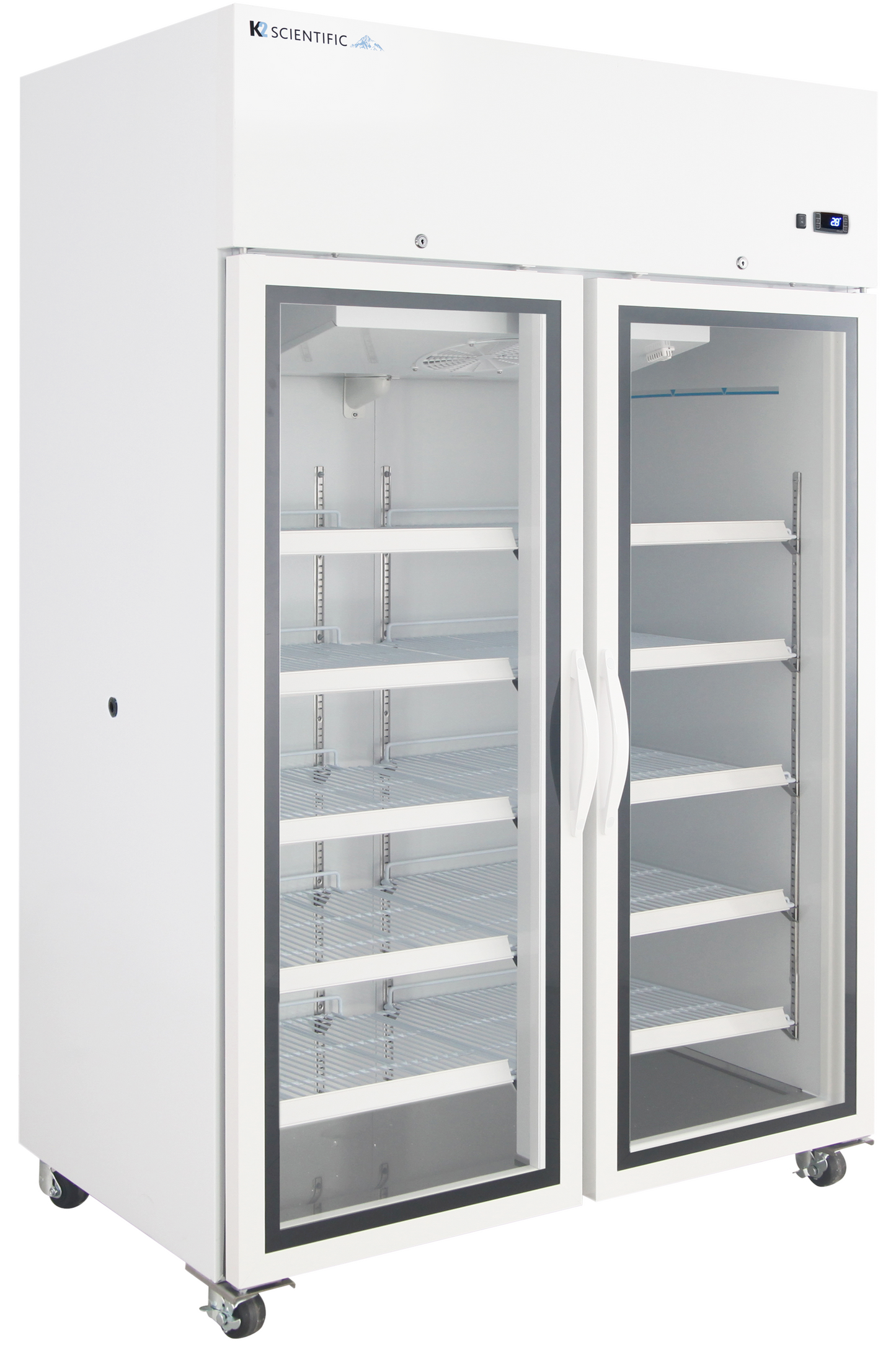 47 cu ft glass door upright refrigerator for research labs