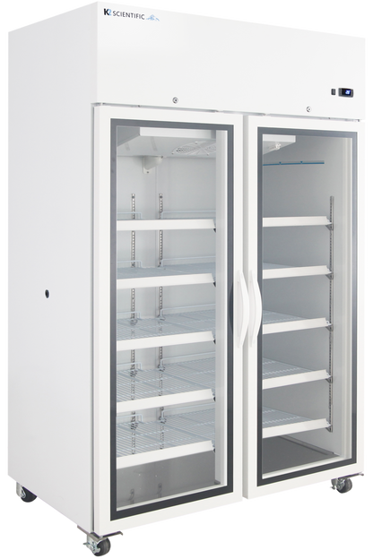 47 cu ft glass door upright refrigerator for research labs