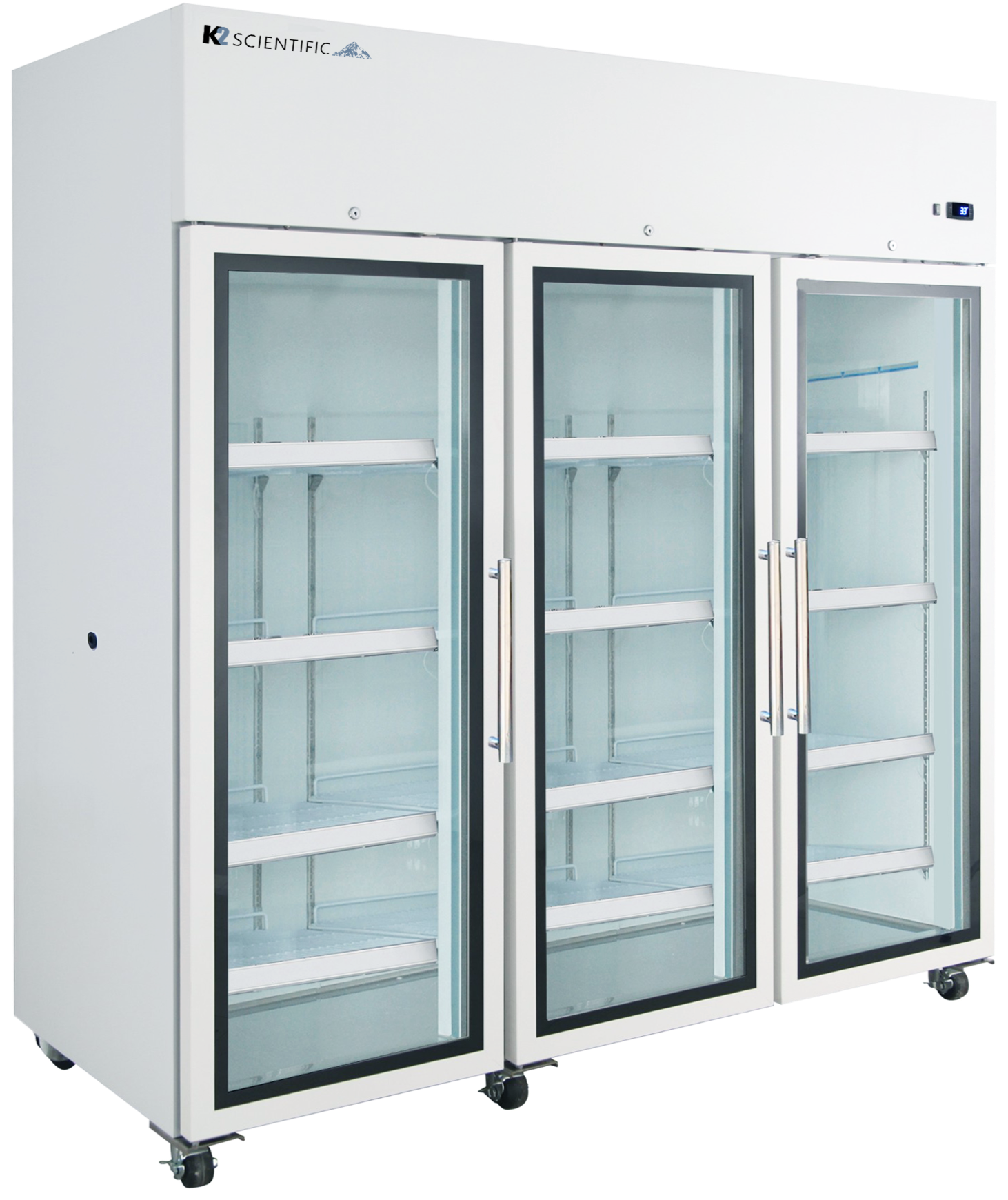 73 cu ft glass triple door refrigerator for hospitals and medical facilities