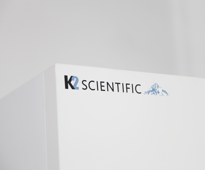 K2 Scientific's upright refrigerator